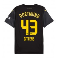 Borussia Dortmund Jamie Bynoe-Gittens #43 Fußballbekleidung Auswärtstrikot 2024-25 Kurzarm